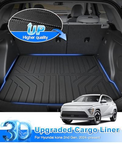 Cartist Floor Mats for Hyundai Kona 2024 2025 2026 (No Electric Model) Limited | N Line | SE | SEL, All Weather Cargo Liner for Kona Accessories, Heavy Duty Car Mats, Car Accessories - Image 5