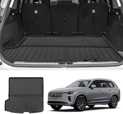 Custom for 2016-2026 Volvo XC90 Cargo Mats Trunk Liner Behind 2nd Row All Weather TPE Protection Mat Accessories (for 2016-2026 Volvo XC90) - Image 2