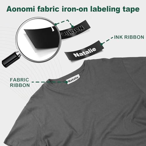 3X Fabric Tape Replace for Dymo Letratag Iron-On Fabric Labels for Clothing - Image 2
