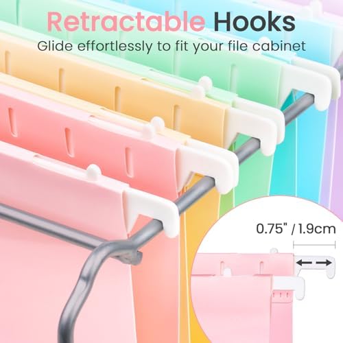 Sooez Extra Capacity Plastic Hanging File Folders, File Organizer - Image 6