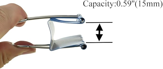 HAHIYO Binder Clips Paper Clamps Spring Steel Sturdy Large 1.97 inches Width - Image 3