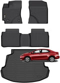 Wailtnb-Floor Mats & Cargo Liner for Toyota Corolla 2014-2019 (Only Sedan Model) Waterproof Durable Easy to Clean All Weather Car Mat Custom Fit Corolla Accessories Black by Wailtnb