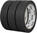 3 Pack Black Painters Tape - Masking Tape 1 Inch Wide - Multi-Surface, Smart Adhesion, Indoor & Outdoor - 270FT Total - Paint Tape for DIY, Labeling, Art, Car, General Purpose (#3910) by DoAy