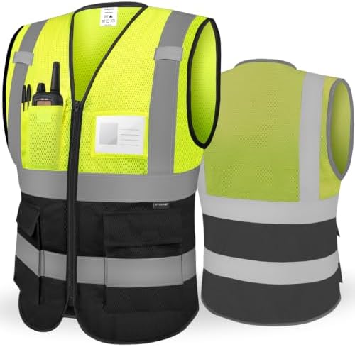 TICONN High Visibility Reflective Safety Vest for Men & Women, ANSI Class 2 by TICONN