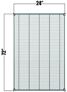 Green Epoxy Wire Shelf |Pack of 2 Shelves| for Storage in Humid Environments | Ideal for Restaurants, Stores, Businesses and Homes (Green Epoxy Wire Shelves, 24''W x 72''L) - Image 2