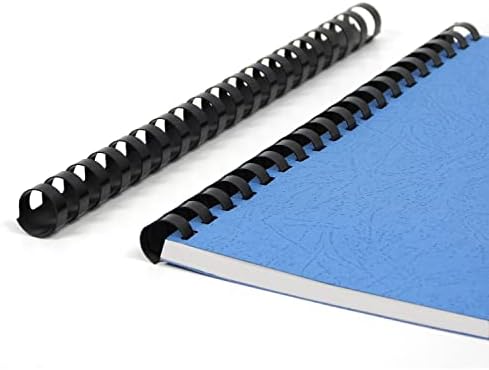 Rayson Plastic Combs Binding Spines, 5/8in. 19-Ring, 120-Sheet Capacity, Black Comb Binding Spines, Max. Binding Letter Size Paper, Box of 100 - Image 4