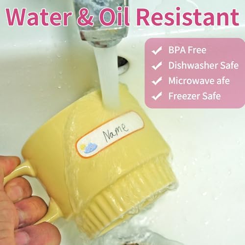 480 Pcs Waterproof Labels for Kids Stuff Daycare Name Bottle Essentials - Image 3