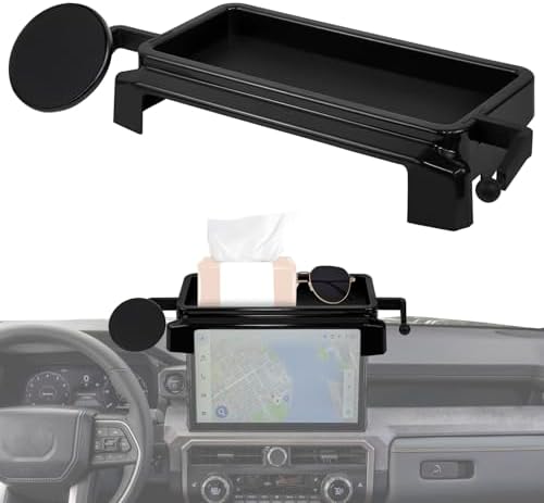 Car Phone Holder for Toyota Tacoma 2024 2025 2026 W/Center Console Organizer-for MagSafe Magnetic Cell Phone Mount for Tacoma Accessories 8 inch Touchscreen,Strong Magnets for iPhone (NOT FIT 14 inch) by Unknown