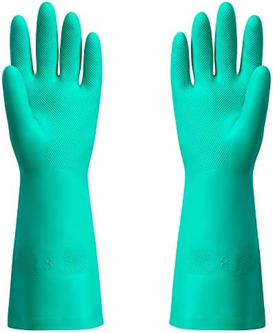 ThxToms Chemical Resistant Nitrile Gloves, Latex Rubber Free, 1 Pair, M by ThxToms