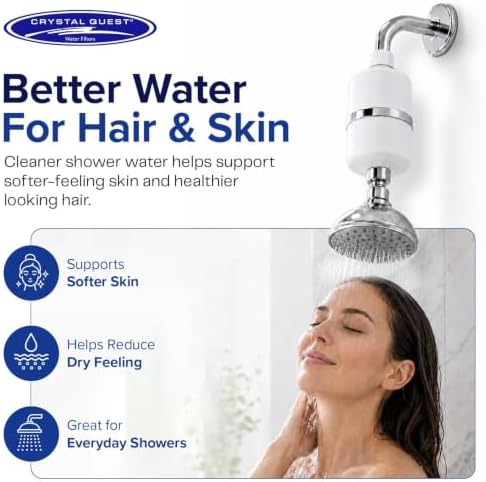 Crystal Quest Shower Filter, Removes 99% Chlorine, Chloramines & VOCs - Image 2