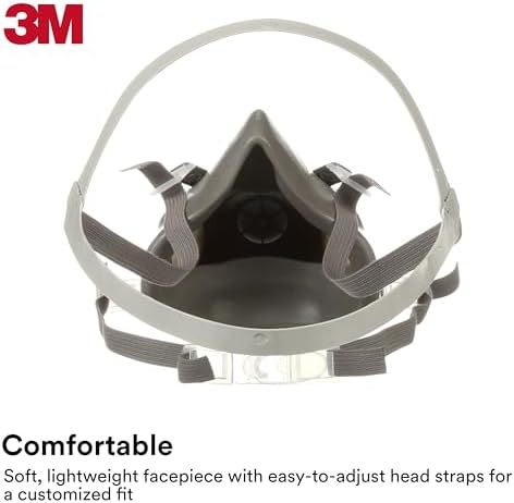 3M Half Facepiece Reusable Respirator 6100, NIOSH, Small - Image 3