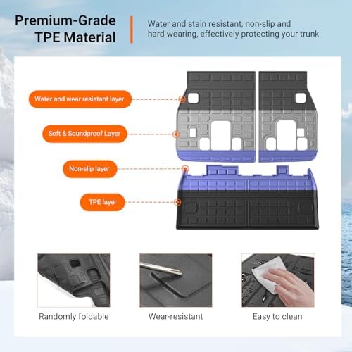 powoq Cargo Mat Backrest Mat Compatible with 2022-2026 Kia Carnival - Image 5