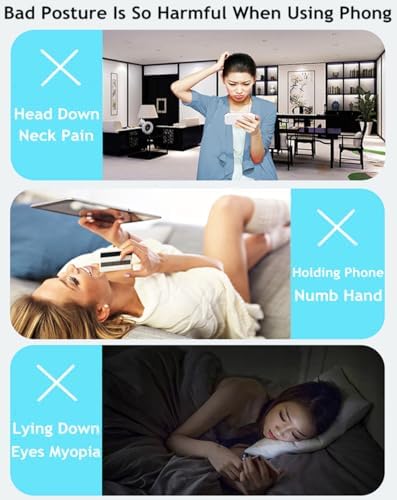 Adjustable Foldable Cell Phone Stand for Desk, Compatible with Most Smartphones and Tablets, Anti-Slip Rubber Base for Stability - Image 3