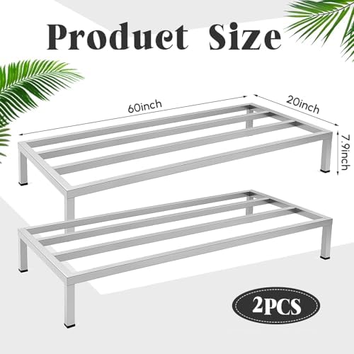 MorningRo 2 Pack Dunnage Rack 60" Long x 20" Wide, 7.9" Height - Image 3