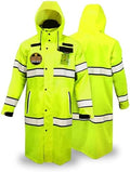 KwikSafety - Charlotte, NC - TORRENT Rain Jacket & Trench Coat ANSI OSHA Class 3 High Visibility Jacket Hi Vis Rain Gear by KwikSafety