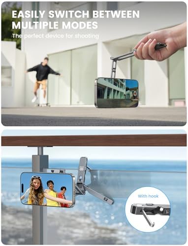Lamicall for MagSafe Tripod Stand Ultra-Compact with 1/4" Screw, Arca, Hook - Image 6