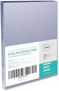 Binditek 12 Mil PVC Binding Covers, 8.5 x 11 Inches, Clear, 100 Pack by Binditek