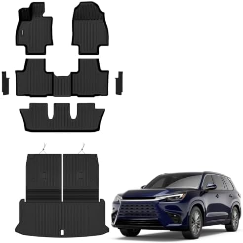 AUXKO Floor Mats Cargo+Backrest Mat for Lexus TX 7 Seats 2026-2024 by AUXKO