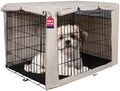 HiCaptain 24-Inch Dog Crate Cover with Mesh, Waterproof Kennel Cover, Beige by HiCaptain