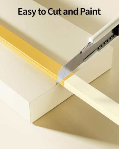 Yecaye 70.8in Cord Hider for 2-3 Wires on Wall, W0.94in H0.55in, Beige - Image 4
