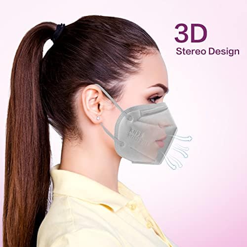 Miuphro 50 Pack Cup Dust Safety Disposable Masks, KN95 5-Layer Foldable Masks - Image 5