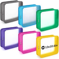 Shinylin 6 Pcs File Folder with Zipper 13x10.6 Waterproof, Vivid Color by Shinylin