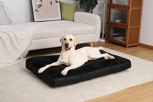 NUPIDA Waterproof XL Dog Bed for Crate with Washable Cover, 41x27, Black - Image 7