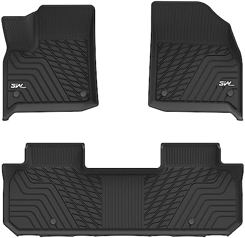 3W Floor Mats Custom Fit for Chevrolet Traverse 2018-2023 by 3W