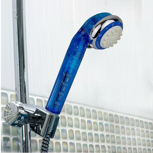 Ronaqua Filtered Handheld Shower Head with Vitamin C – Reduces Chlorine & Impurities, Prevents Dry Skin & Hair, 8 Spray Settings, Easy Installation (Blue) - Image 6