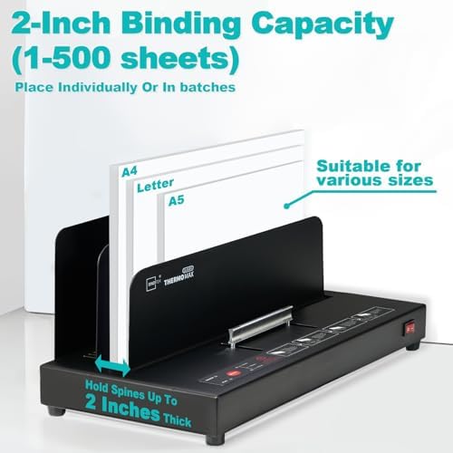 Binditek Thermal Binding Machine, 500 Sheet Capacity, No Assembly Required - Image 2