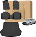 PELEUS Floor Mats Custom Fit for KIA Forte 2014-2018, 4PC Full Set All Weather Car Liners Includes 1st 2nd Row Front Rear Seat Mats and Trunk Mat Cargo Liner, Black by Unknown