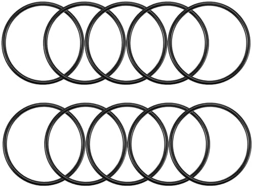 Nitrile Rubber O-Rings 57mm OD 49mm ID 4mm Width, Metric Sealing Gasket for Plumbing, Gas, Automotive and Faucet Repair, Pack of 10 by HUANLING