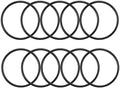 Nitrile Rubber O-Rings 52.1mm OD 45mm ID 3.55mm Width, Metric Sealing Gasket for Plumbing, Gas, Automotive and Faucet Repair, Pack of 10 by HUANLING