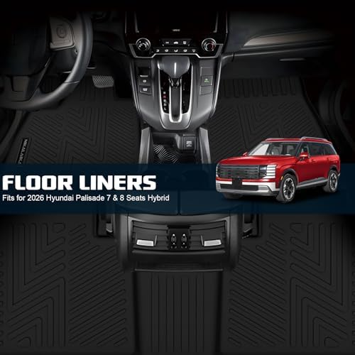 Floor Mats Fit for 2026 Hyundai Palisade 7/8 Seat Hybrid - Image 5