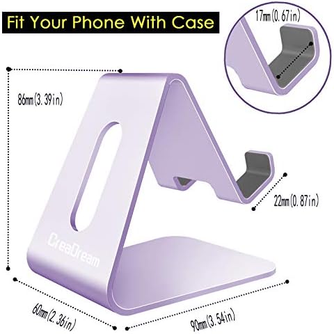 CreaDream Phone Stand Holder, Aluminum Phone Stand for Desk - Image 5