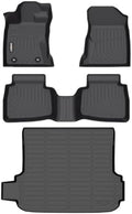 GINOWY-Floor Mats & Cargo Liner for Subaru Outback 2026, TPE All Weather Protection Car Mats Outback, Custom for Floor Liners, Anti-Slip Trunk Mat Outback Accessories Black by GINOWY