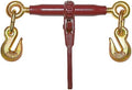 3/16" - 1/4" Ratchet Load Binder Premium Gold Tip Forged Grab Hook | One Piece Handle | 3,500 lbs | Max Capacity 10,500 lbs (Professional Cargo Control) by Unknown
