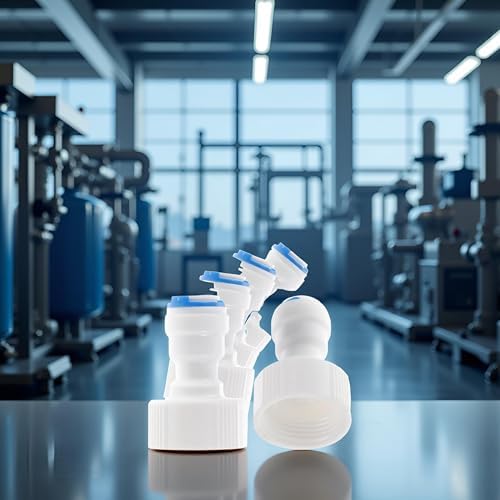 7Pcs White Straight for NPT Thread Adapter 3/4" FNPT to 1/4" Tube Quick Straight OD Push Connector Water Tube Pipe Fitting Kit for RO Systems Purifiers Filters,Hydraulics, Pneumatics and Plumbing - Image 6