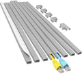 Yecaye Cord Hider, 113in One-Cord Cable Raceways, W0.59in H0.4in, Grey by Yecaye