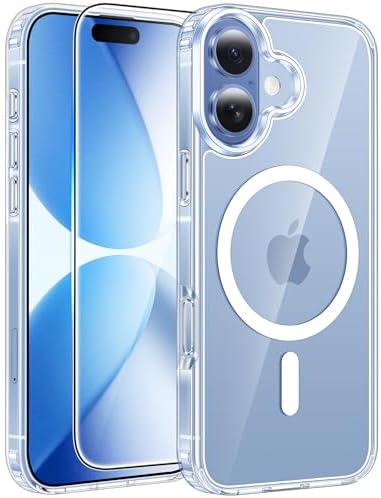 FNTCASE for iPhone 17 Case, Compatible with Magsafe, Glass Screen Protector by FNTCASE