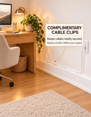 10 FT Clear Extension Cord, UL-Certified, Male to Female, 2 Pack - Image 4