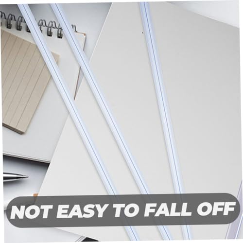 DOITOOL 40pcs Transparent Slide Grip Binding Bars for Documents Pull Rod Clip Binders for School Office Home Use Easy Page Addition Removal Sturdy Lightweight Design - Image 7