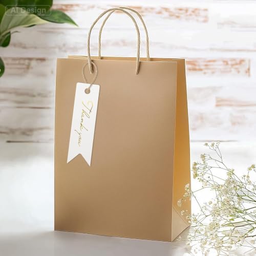 G2PLUS High-end Metallic Gold Thank You Tags, 100PCS 2.8'' x 0.8'' Gift Tags with String for Arts and Crafts,Gift Wrapping (White) - Image 5