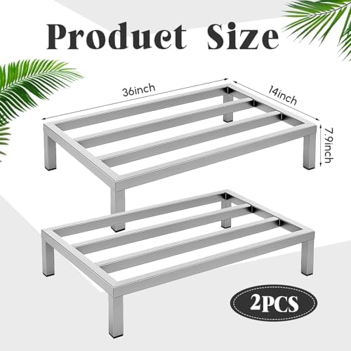 MorningRo 2 Pack Dunnage Rack 36" Long x 14" Wide, 7.9" Height - Image 3