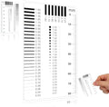BESTOYARD Clear Crack Width Gauge Ruler Precision Flaw Detection Tool for Spot and Scratch Inspection Transparent Scale Lines Portable Plastic Measuring Instrument for Industrial Analysis by BESTOYARDSHOME