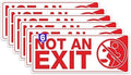 6 x Not an Exit Sign Sticker | 10 x 4 Inch Self-adhesive Vinyl This is Not an Exit Sign | UV-resistant, Waterproof Not an Exit Signs for Business by Unknown