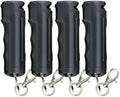 SABRE Pepper Spray with Fast Flip-Top Safety & Snap‑Clip Keychain for Self Defense - Maximum Police Strength OC with UV Marking Dye, 10‑Sec. Spray, 14-ft Range, Finger Grip, Made in USA, 0.54 fl oz by SABRE