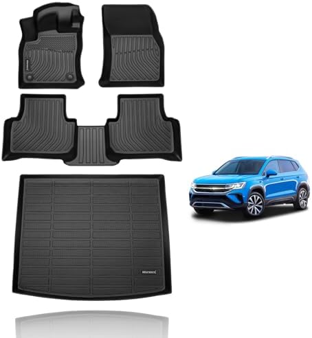 KELCSEECS Floor Mats & Cargo Liner Custom for Volkswagen Taos AWD 2026 2025 2024 2023 2022 Car Mats Automotive Cargo Mat Floor Liners Trunk Mat VW Taos All Weather Floor Mats Trunk Liner by KELCSEECS