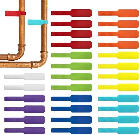 Cable Labels - Wrap-It Storage - Large, Multi-Color (30-Pack) - Colorful Labels for Basement and Office Organizing by Wrap-ItStorage