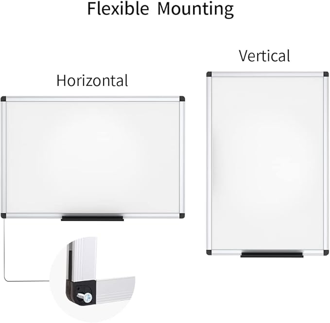VIZ-PRO Dry Erase Board/Magnetic White Board, 48 X 32 Inches - Image 3